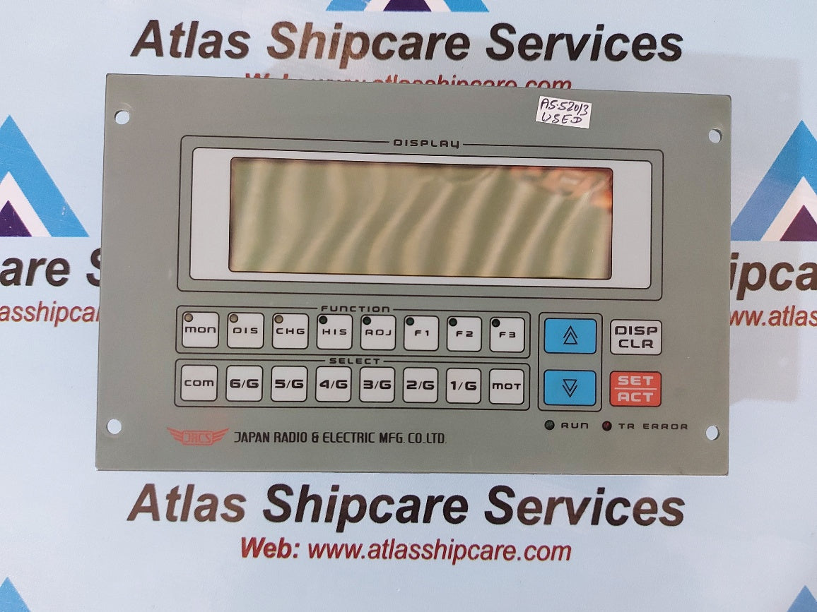 Jrcs SMS-U850A-1 Operation Panel
